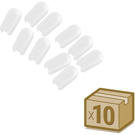 Paquet de 10 unités Capuchon silicone NEON 6x12mm blanc,
