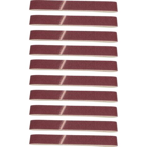 Lot de 10 Bandes abrasives GXK51-B oxyde d'aluminium 915x50 mm grain 40 pour ponçage bois et meubles (1/5)