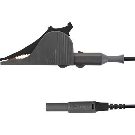 Schützinger KML 7852 Au / SAK / 150 / SW Cavo di misura Spina 4 mm Morsetto Kelvin Nero 1 pz.