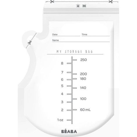 50 Sachets de conservation pour lait maternel - BEABA - 250 ml