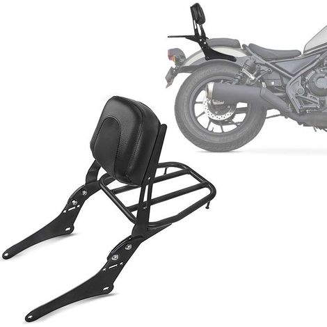 Sissybar MD4 für Honda Rebel 500 17-25 + Craftride Gepäckträger