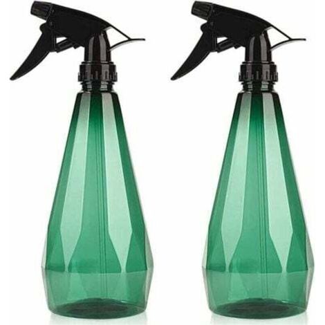 [NON UTILIZZATO] 2 flaconi da 500 ml per la pulizia delle piante - Flaconi in plastica vuoti, flaconi spray regolabili, spruzzatori trasparenti ricaricabili per il giardinaggio floreale