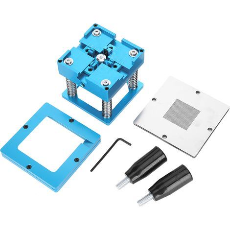 Station de Neuballing en Alliage D'aluminium Universel Balles de Soudage Excès Efficaces pour les Copeaux de Téléphone Portable Accessoire Industriel Bleu (1/5)