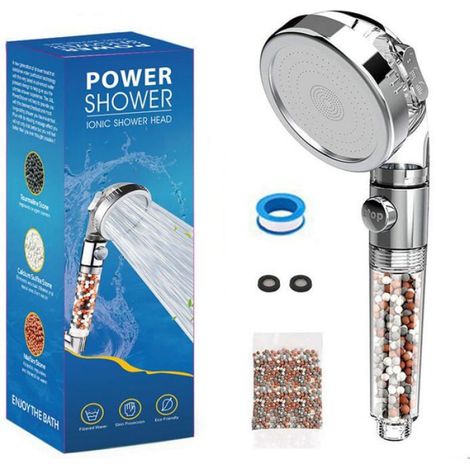 Pommeau De Douche - Haute Pression - Filtre Anti-Calcaire - 3 Modes - Pour Salle De Bain - 1 Pièce (1/5)