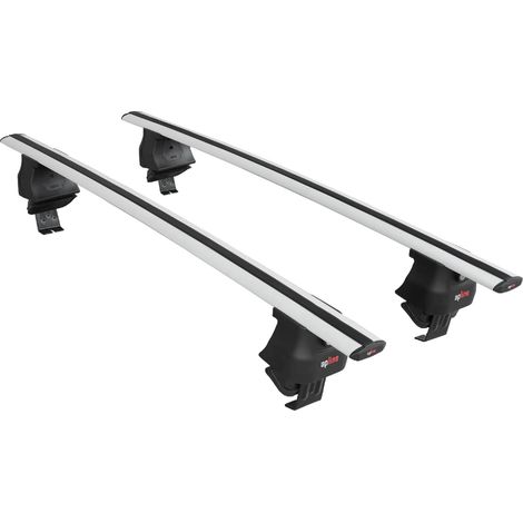 Compatible avec Q2 (GA) 2017-2025 ACE-4 Barres de Toit Railing Porte-Bagages de Voiture Gris Aluminium 2 Barres (1/5)