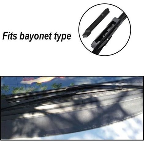 (NOIR)Lot de 3 Balais d'essuie-glace avant et arrière pour Citroën C4 Grand Picasso MK1 C4 Picasso MK1 2008 2009 2010 2011 2012 2013