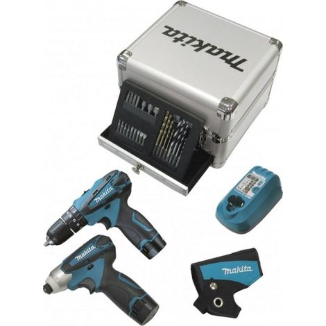 Makita DK1493X1 Trapano Percussione Avvitatore Batteria 10,8V 2x1,3Ah Valigetta (1/3)