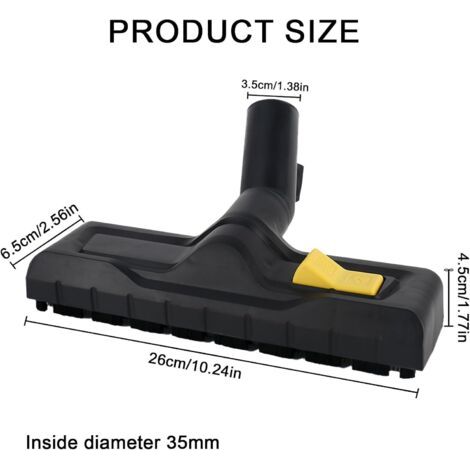 Spazzola Aspirapolvere 35 mm per Umidità e Secchezza, Accessorio per Kärcher WD3 WD4 WD5 WD6 - AUTRES (1/4)