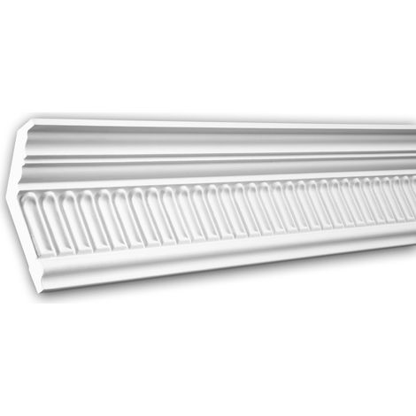 Cornice Moulding 150104F Profhome Flexible Moulding Coving Cornice Crown Moulding Neo-Classicism style white 2 m