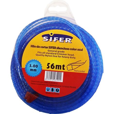 Sifer Débroussailleuse Fil Bleu Silencio Helico 3,0mm x 56m M48222053