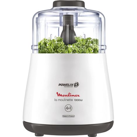 Hachoir électrique La Moulinette 1000W bol 0.5L Blanc (1/5)