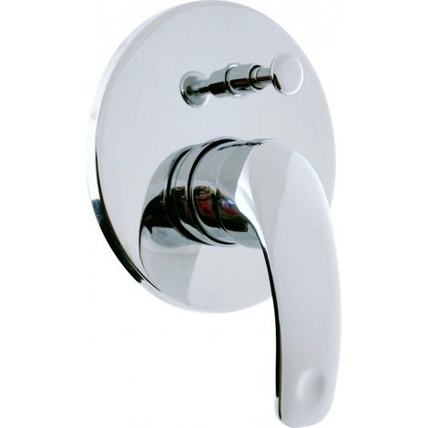 Mitigeur douche encastrable MISSISSIPI avec inverseur en laiton chromé (1/3)