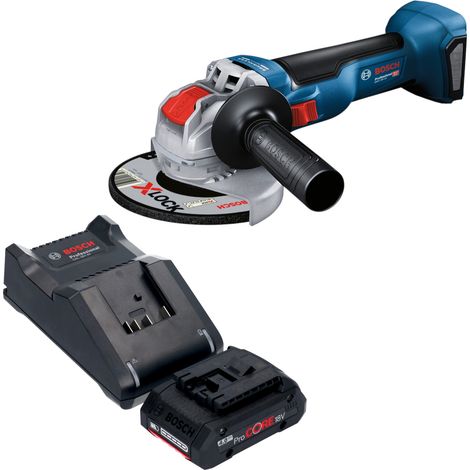 Meuleuse d'angle sans fil Bosch GWX 18V-10 18 V 125 mm sans balais + 1 batterie ProCORE 4,0 Ah + chargeur