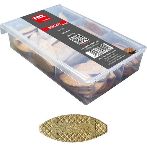 TOX Holz Flachdübel Miniset Biscuit Wood (100 Stk.), 094900200 (1/5)