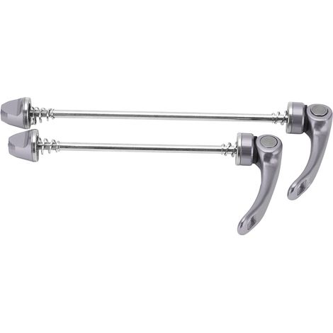 Levier De Serrage Rapide Pour Moyeu Arrière Vélo - Alliage D'aluminium 7075 - Compatible Gouttière 135mm - Couleur Titane - Lot De 1 (1/5)