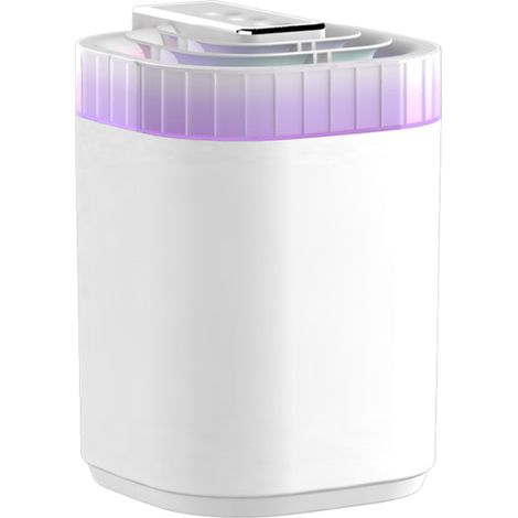 Humidificador de vapor frío blanco de 3 litros, 3 boquillas, silencioso (20 dB), luz LED multicolor, apagado automático.