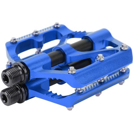 Pédale VTT Alliage Aluminium 3 Roulements Résistante Accessoire Vélo Bleu (1/5)