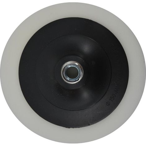 AWTOOLS 125 mm Polierscheibe, weißer Schwamm, M14, hart