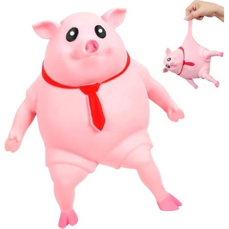 Cochon Anti Stress, Jouet à Presser de Cochon Cochon Squeeze Jouet, Cochon Décompression Créatif, Squeeze Antistress Jouets, Squeeze Toys pour Adulte (1/4)
