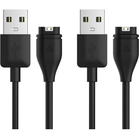 Chargeur de 2 unités compatible avec Garmin Fenix 5, 5S, 5X Plus, 6, 6S, 6X Pro, 7, 7S, 7X, Forerunner 45, 45S, 245 Music, 935, 945 (1/5)