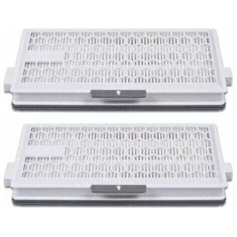 Filtre HEPA Airclean Plus 50 pour aspirateurs Miele Complete C3 Powerline, S8340 et Air Clean SF-HA 50 compatibles avec les modèles Complete C2, C3, Compact C1 et C2-2. 2 pièces détachées incluses. (1/5)