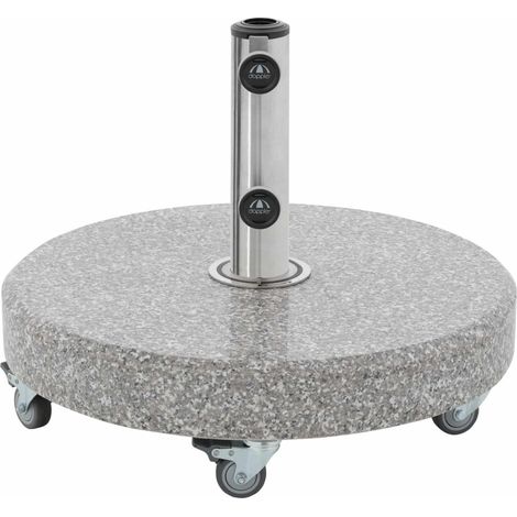 Doppler CLICK-IT® Granitsockel 50 oder 70 kg auswählbar 85897 Rollsockel inkl. Standrohr 50 kg (1/5)