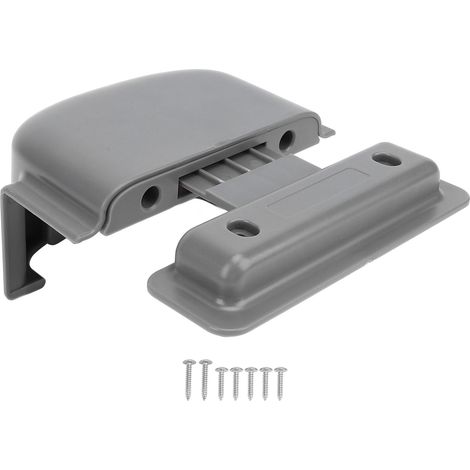 Ortviai Serrure de porte de réfrigérateur pour camping-car – Fixation par vis ou colle, déverrouillage par pression, plastique haute résistance