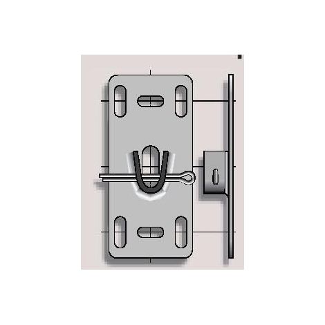 Plaque support embout ø 16 somfy (1/2)