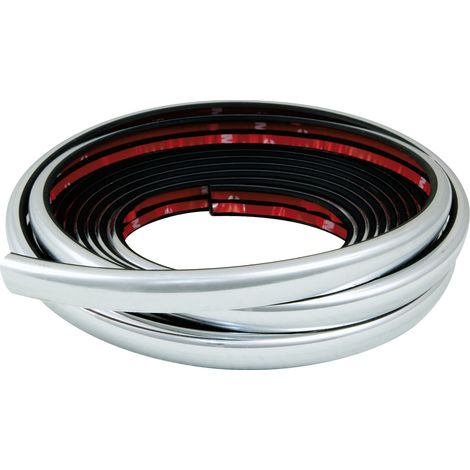 Fender-Trim, profilo adesivo angolare cromato - 5 m - 15 mm (1/4)