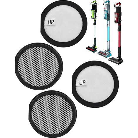 Lot de 4 filtres à air pré-moteur S132 pour Hoover H-Free 500 HF522YSP 011, HF522STH 011, HF522NPW - Performance de filtration améliorée et préfiltration efficace des particules de saleté (1/5)
