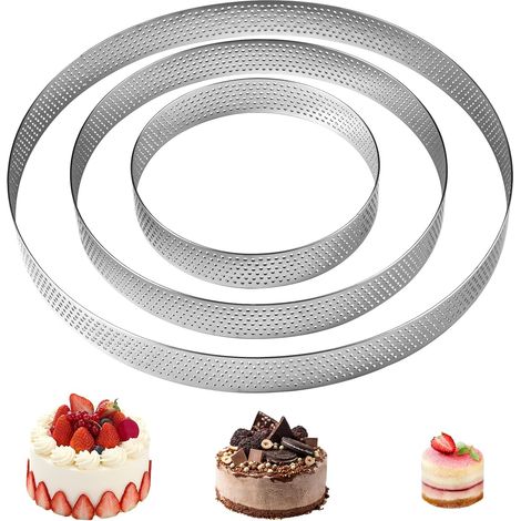3 Perforated Tarte Circles Diameter 10/15/20 cm (1/5)
