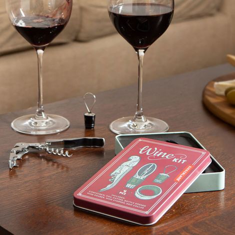 Kikkerland - Wine Kit - 6.25 x 4 x 0.75 inches