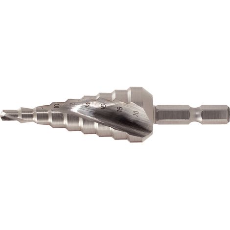 KS Tools 1/4 HSS Stufenbohrer-Bit,Ø 4-30 mm, 14 Stufen (1/4)