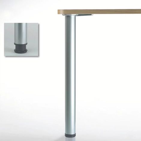 Pied de table rond ø 60 mm - CAMAR - Hauteur 700 mm - Jeu de 4 pieds. - Blanc ral 9003