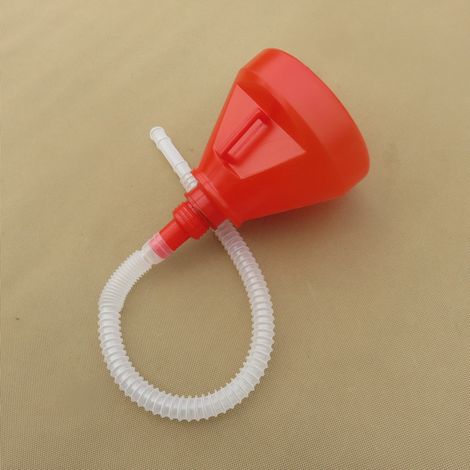 Entonnoir de remplissage en plastique pour voitures et motos, petit entonnoir rouge pour essence et huile moteur, entonnoir épais