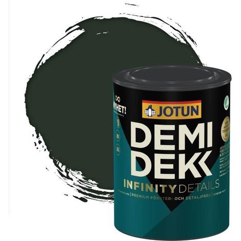 JOTUN - Peinture Bois, Lasure Opaque Satinée - RAL 6009 - Vert Sapin - 0,75L (1/2)