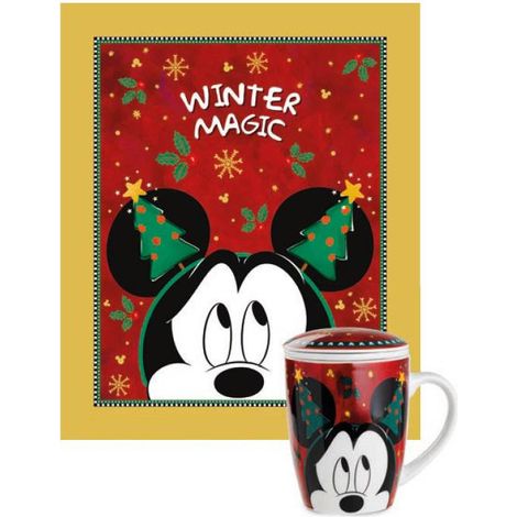 Disney Winter Magic Mickey Mouse set plaid e tisaniera 430 ml (1/3)