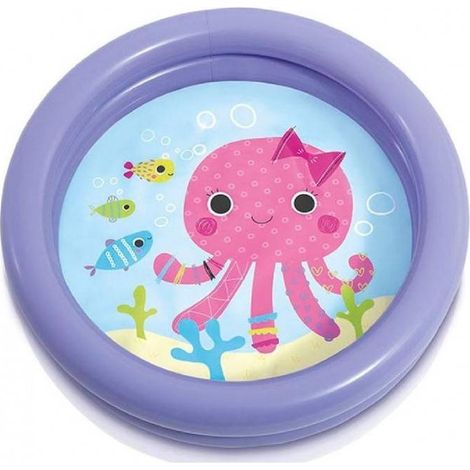 Intex – Piscine gonflable pour enfants 2 anneaux Ø61cm – Vinyle résistant – Installation rapide – Pour bébés et jeunes enfants