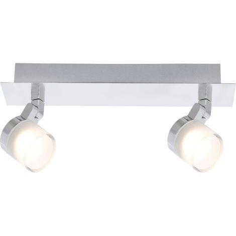 Voltman – Réglette de salle de bain étanche IP44 – 10W 700lm 3000K – Aluminium chrome – Dimensions 30,5x13x9cm – Classe énergétique A+ (1/3)