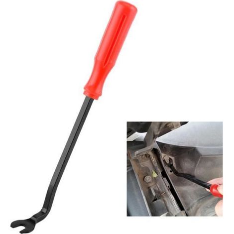 Outils De Démontage - Kit 2 Pièces En Acier - Pour Panneaux De Porte Et Clips De Garniture - 22,5 cm Et 23,5 cm - 2 Pièces (1/4)