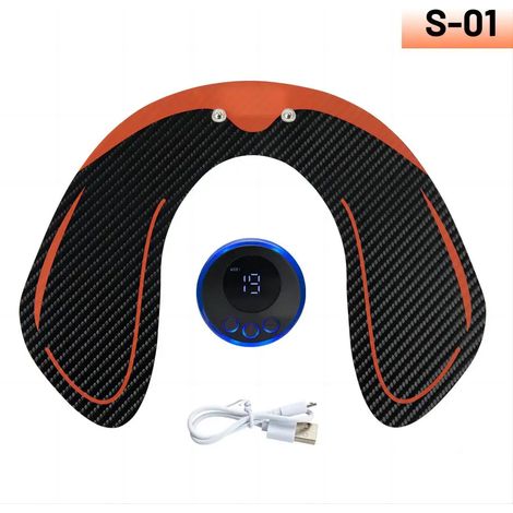 EMS-Bauchmuskelstimulationsgerät, Muskelaufbau, USB-Massagegerät für Bauch und Hüften, Gewichtsverlust und Fitness, für das Heim-Fitnessstudio02317-AquaForge