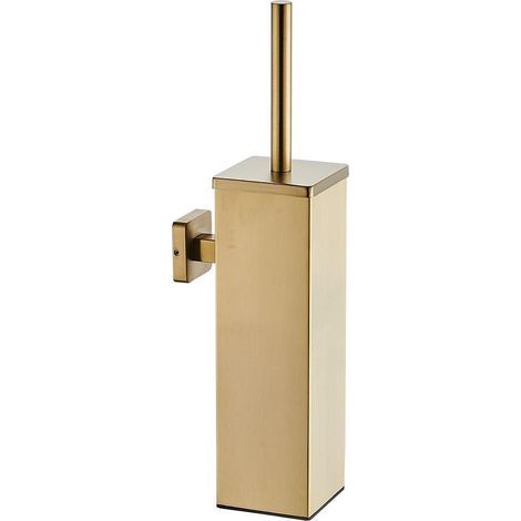 Goldfarbener WC-Bürstenhalter aus Edelstahl 304 zur Wandmontage (Gold) (1/5)