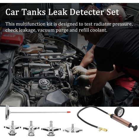 Détection universelle de fuite de réservoirs de voiture, outil de détection de fuite automobile, testeur de pression d'eau de radiateur, Kit de Purge sous vide de liquide de refroidissement de climati
