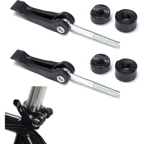 2 Pièces - Bouton De Poignée - Écrou Et Vis - Fixation Universelle Pour Tondeuse À Gazon - Plastique Et Métal - Usage Domestique Et Professionnel - Noir (1/5)
