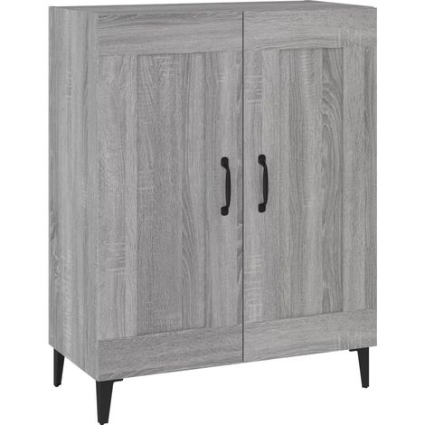 Credenza cassettiera cassettiera mobile contenitore organizer cucina soggiorno salonsonoma 69,5 x 34 x 90 cm derivati del legno grigio 020036432
