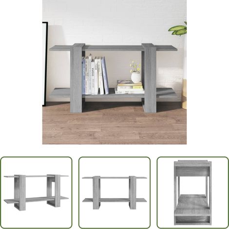 Bücherregal Holz -  Bücherregal Grau Sonoma 100x30x51 cm Holzwerkstoff (1/5)