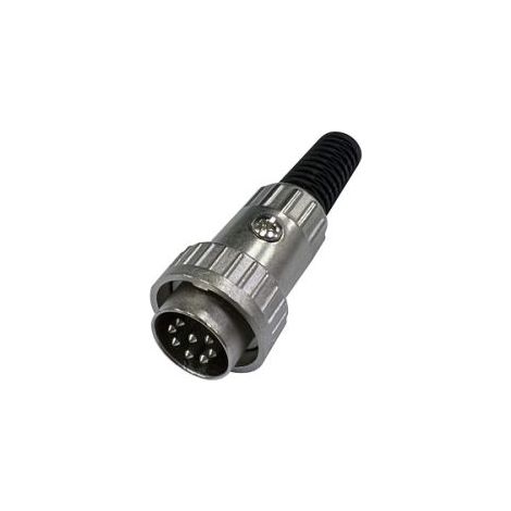 Connecteur DIN RS PRO, 8 contacts, Mâle, Montage sur câble ( Prix pour 1 )