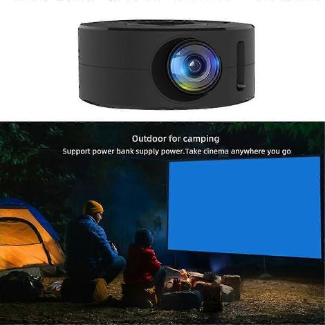 Projecteur intelligent YT200, LED Android, vidéoprojecteur HD 1080p, compatible avec le home cinéma et les activités de plein air, noir (1/5)