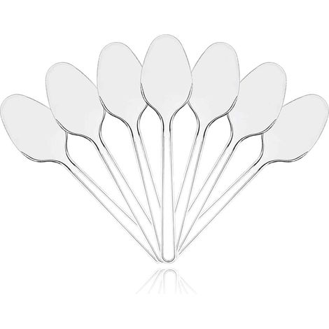 Cuillère En Plastique - Cuillère À Thé - 14 Cm - PS Alimentaire - Pour Fêtes, Pique-Niques, Événements - 100 Pièces (1/5)