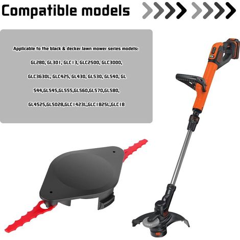 TLBR-01-1 Doppelt gezahnter Schneidkopf (+6 Klingen) für Trimmer und Kantenschneider – Speziell für hohes/dichtes Gras – Kompatibel mit Black+Decker Nachfüllpackungen und Spulen der Schnur A6481, A648 (1/5)